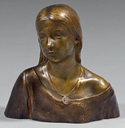 Jean ESCOULA (1851-1911)
Buste de jeune femme...