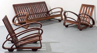 William MORRIS, attribué à
Mobilier de salon...