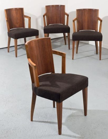 PIERRE CHAREAU (1883-1950)
Suite de quatre...