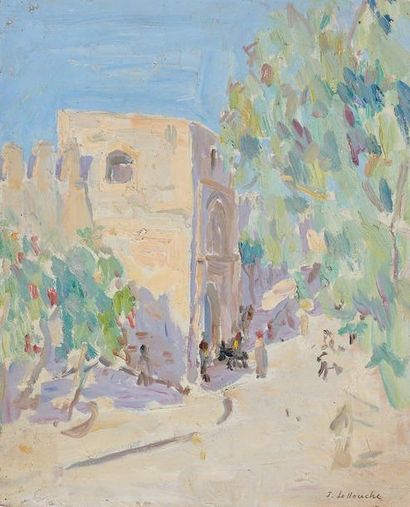 Jules LELLOUCHE (1903 -1963)
PAYSAGE DE TUNISIE....