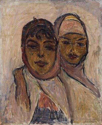 Jules LELLOUCHE (1903 -1963)
DEUX FEMMES....