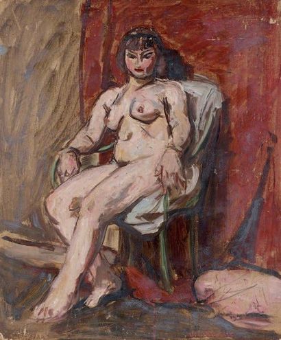Jules LELLOUCHE (1903 -1963)
FEMME ASSISE....
