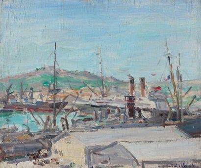 Jules LELLOUCHE (1903 -1963)
PORT DE TUNIS...