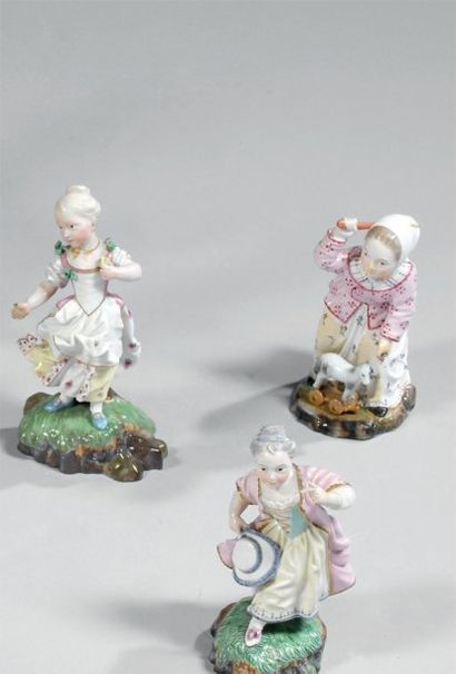 HOECHST, XVIIIème siècle.
Deux statuettes...