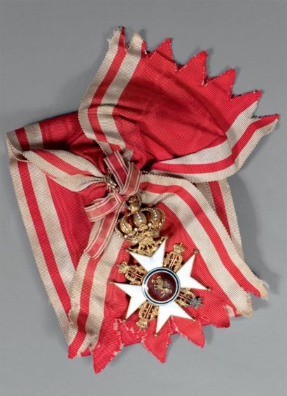 NORVEGE. Ordre de Saint Olaf. Bijou de Grand...