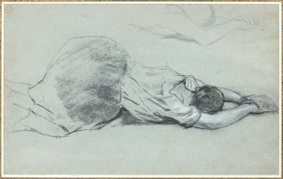 Eugène ISABEY (1804-1886)
Femme étendue au...