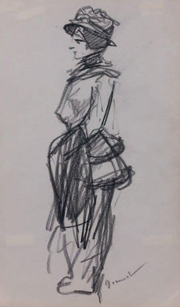 Pierre Georges JEANNIOT (Genève 1848 -1934)
Elégante...