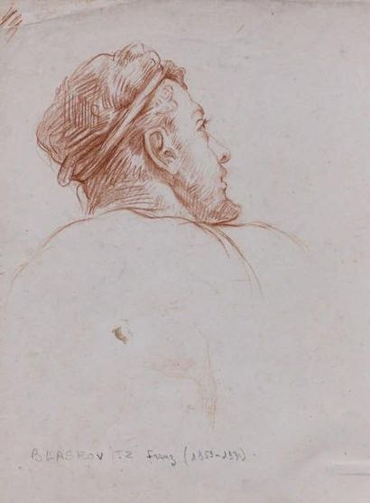 Frantz BLASKOVITZ (Vienne 1859 - 1931)
Tête...
