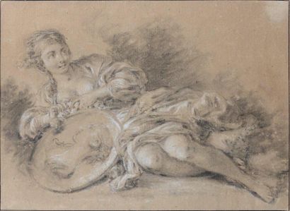 François BOUCHER (Paris 1703 - 1770)
Femme...
