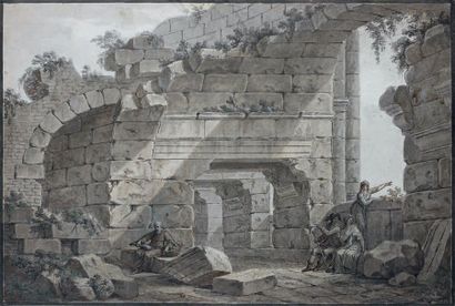 CHARLES LOUIS CLERISSEAU (Paris 1721 - Auteuil...