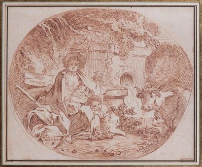 François BOUCHER (Paris 1703 - 1770)
Bergères...