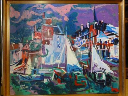 Marc BOUTEAU (né en 1935)
HONFLEUR. Huile...
