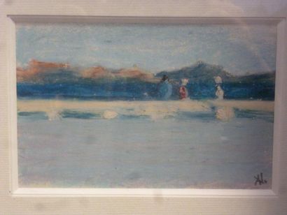 Agathe VAÏTO (1928-1973)
PAYSAGE DE MER ANIMÉ....