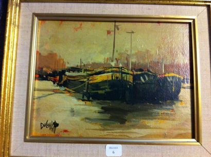 René DUCOURANT (né en 1932)
LES TROIS PENICHES...