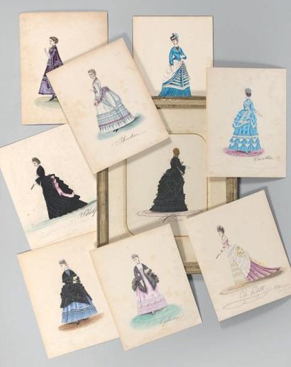 Charles PILATTE
Ensemble de sept dessins...