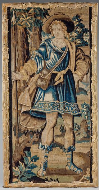 Tapisserie d'Aubusson représentant un garde...