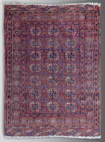 Tapis Turkmène (chaîne, trame et velours...