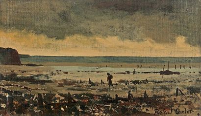 Roland OUDOT (1897-1981)
SOIR SUR LA GREVE....