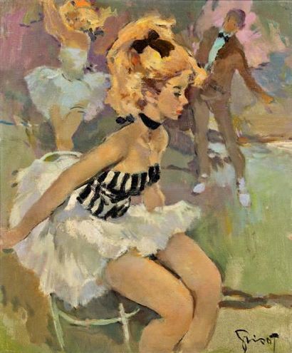 Pierre GRISOT (1911-1995)
BALLERINE. Huile...