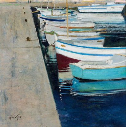 René GENIS (1922-2004)
QUAI A BANDOL. Huile...