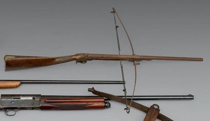 Arbalète de tir ou de chasse. Canon rond....