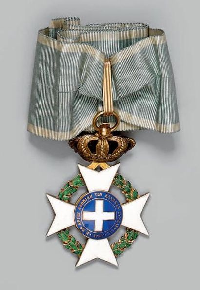 GRÈCE
ORDRE DU SAUVEUR, créé en 1829. Croix...