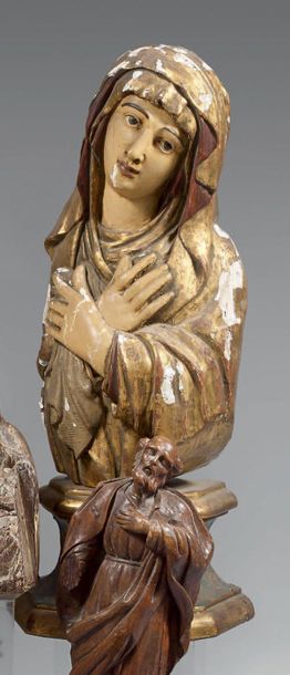Buste de Vierge ou de Sainte Véronique en...