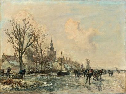 Johann Barthold JONGKIND (1819-1891)
PATINEURS...