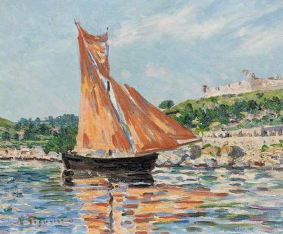 Auguste PEGURIER (1856-1936)
BATEAU A VOILE...