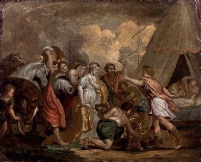 Ecole FLAMANDE du XVIIème siècle
BRISÉIS...