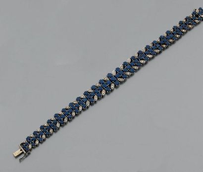 Bracelet ruban souple en argent (supérieur...