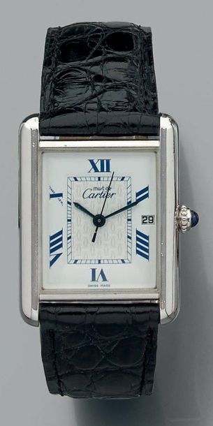 Montre bracelet à quartz d'homme en argent...