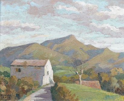 Ramiro Arrue (1892-1971)
PAYSAGE. Huile sur...