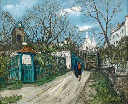 Alphonse QUIZET (1885-1955)
VUE DE MONTMARTRE....