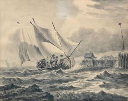 ECOLE FRANCAISE DU XIXème siècle
BATEAU DE...