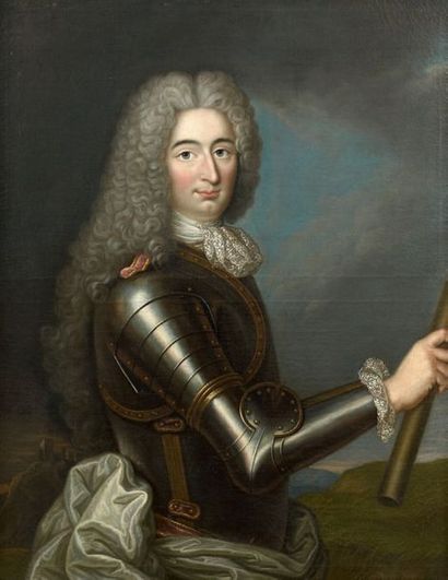 ECOLE FRANCAISE VERS 1730
PORTRAIT D'UN MARECHAL...