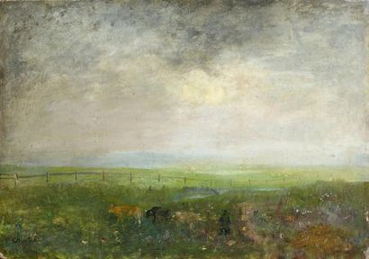 Antoine CHINTREUIL (1814-1873)
PAYSAGE AVEC...