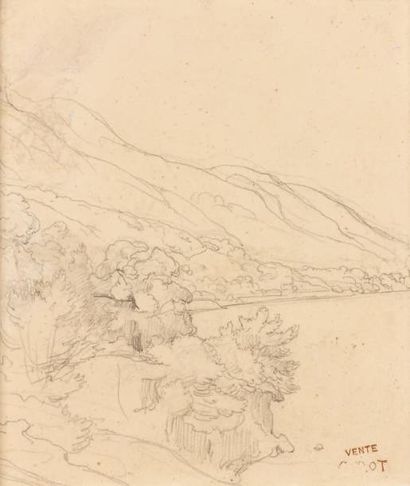 Camille COROT (Paris 1796 - 1875)
Paysage...