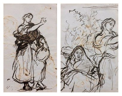 ALFRED DEHODENCQ (PARIS 1822 - 1882)
Etude...