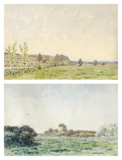 J. ARMAND DELILLE
Paysage de campagne avec...
