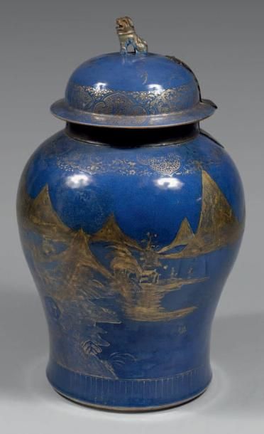 CHINE - Epoque QIANLONG (1736 - 1795)
Potiche...
