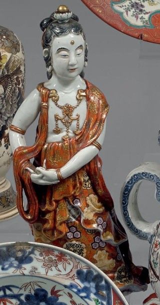 JAPON, Kutani - Epoque MEIJI (1868 - 1912)
Statuette...