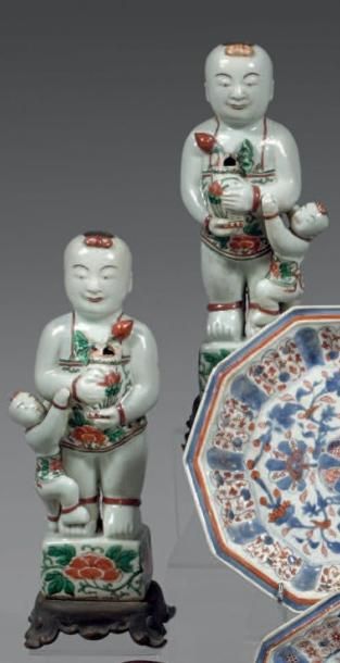 CHINE - EPOQUE KANGXI (1662 - 1722)
Paire...
