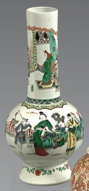 CHINE - XIXème siècle
Vase de forme bouteille...
