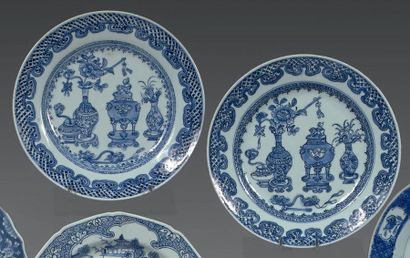 CHINE - Epoque QIANLONG (1736 - 1795)
Paire...