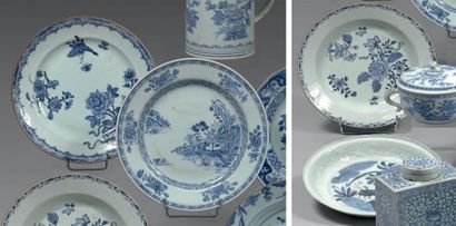 CHINE - XVIIIème siècle
Ensemble comprenant...