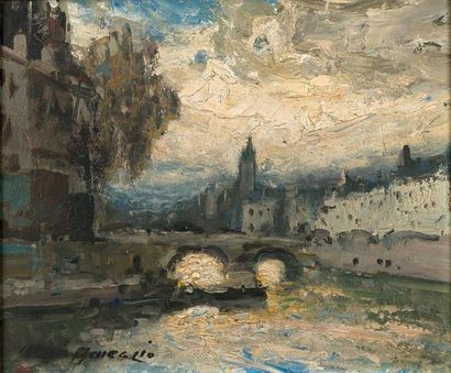 Mério AMEGLIO (1897-1970)
PARIS, VUE DE LA...