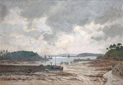 Lucien SEEVAGEN (1887-1959)
VUE DE BREHAT....