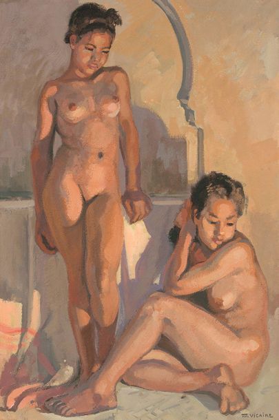 Marcel VICAIRE (1893-1976)
DEUX FEMMES NUES...
