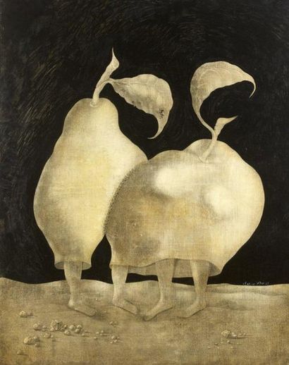 Antoine DUC (né en 1932)
LA POMME ET LA POIRE,...